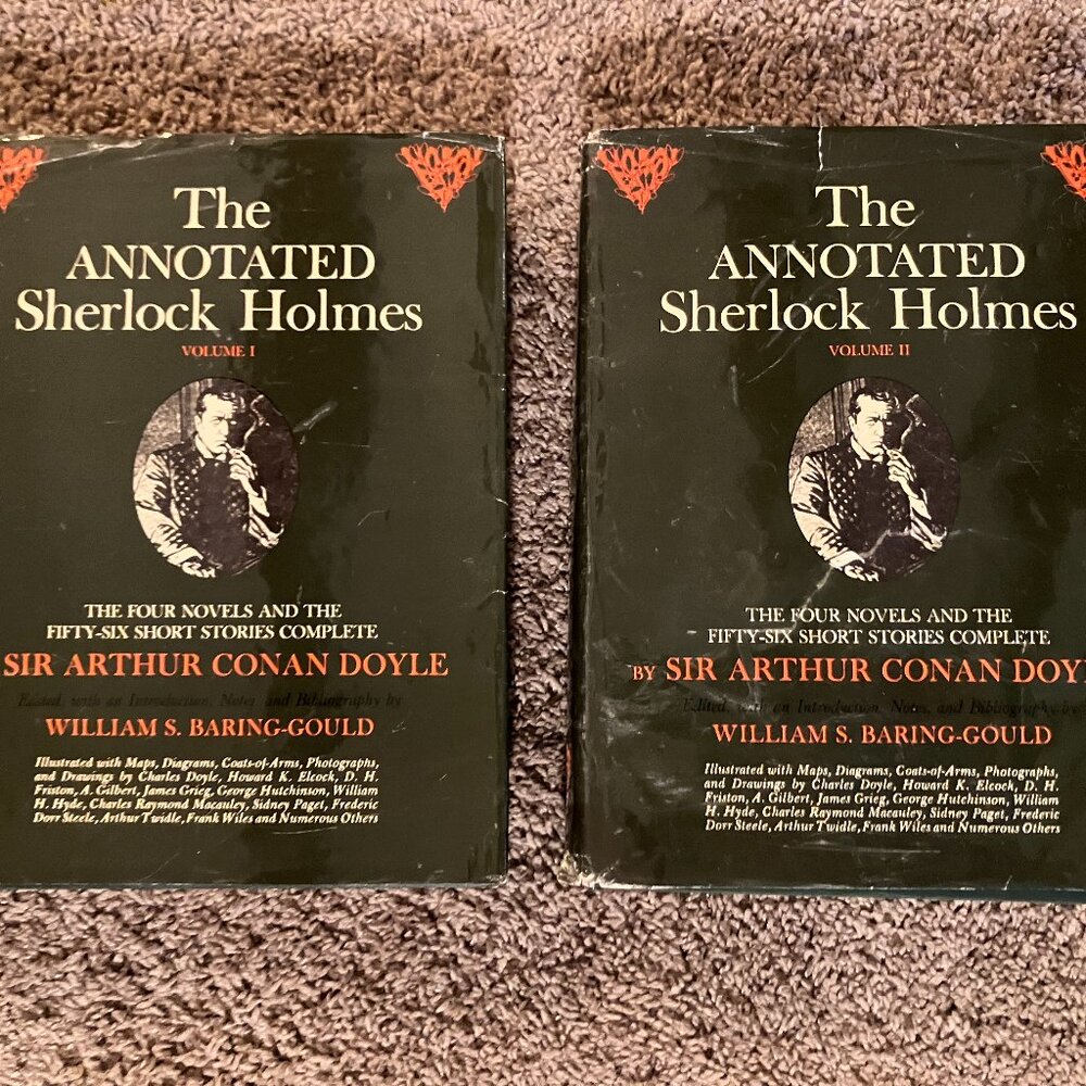 The Annotated SHERLOCK HOLMES by William Baring-Gould 1967, 2 volumes